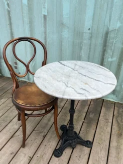 Table bistrot marbre