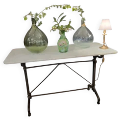 Table bistrot marbre