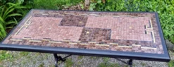 Table bistrot mosaïque de verre années 70