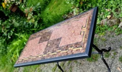 Table bistrot mosaïque de verre années 70