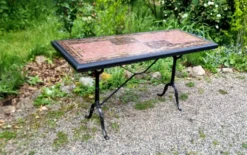 Table bistrot mosaïque de verre années 70