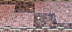 Table bistrot mosaïque de verre années 70