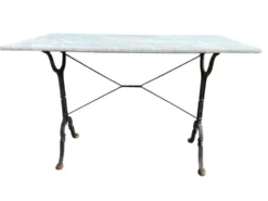 Table bistrot Parisienne fonte et marbre 60’s