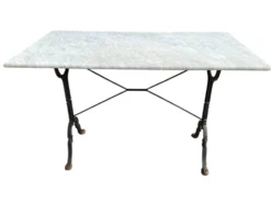 Table bistrot Parisienne fonte et marbre 60’s