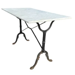 Table bistrot Parisienne fonte et marbre 60’s
