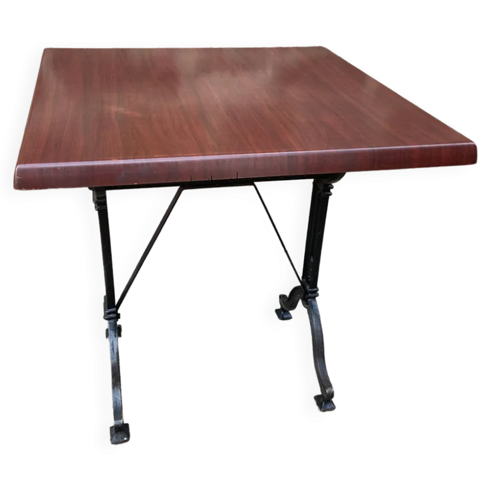 table bistrot parisienne fonte Mid-century French Paris café Montmartre bistro table 80s