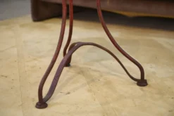 Table bistrot patinée plateau en chêne 1950’s