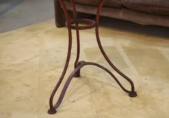 Table bistrot patinée plateau en chêne 1950’s