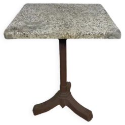 Table bistrot pied en fonte