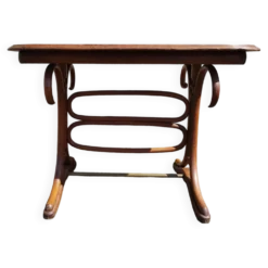 Table bistrot pieds en bois courbé