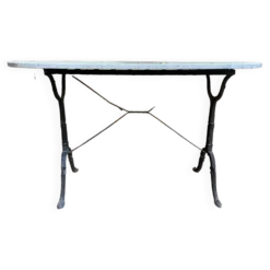 Table bistrot plateau marbre