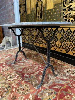 Table bistrot plateau marbre