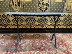 Table bistrot plateau marbre