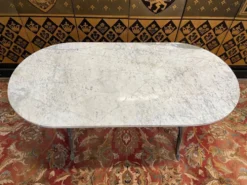 Table bistrot plateau marbre