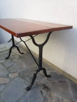 Table bistrot rectangulaire ancienne