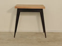 Table bistrot tolix T55 plateau chêne massif