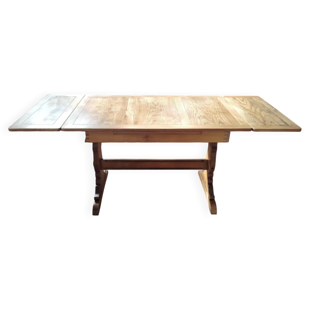 Table bistrot vintage anglaise à rallonges