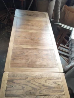 Table bistrot vintage anglaise à rallonges