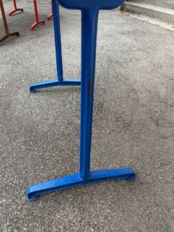 Table bistrot vintage bleue
