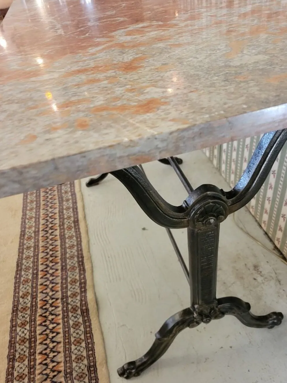 Table bistrot XIXe