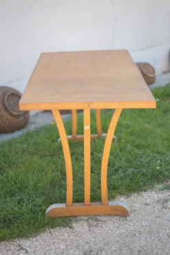Table bois vintage, table bistrot Maison Guillaume a Bourges, table d'appoi