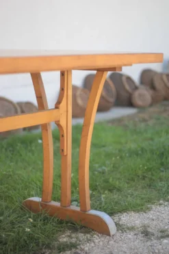 Table bois vintage, table bistrot Maison Guillaume a Bourges, table d'appoi