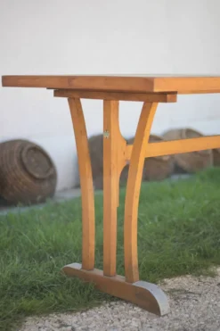 Table bois vintage, table bistrot Maison Guillaume a Bourges, table d'appoi