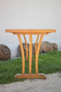 Table bois vintage, table bistrot Maison Guillaume a Bourges, table d'appoi