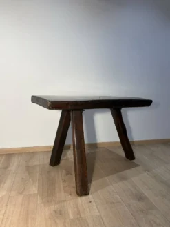 Table brutaliste chêne massif
