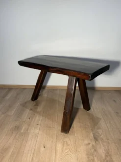 Table brutaliste chêne massif