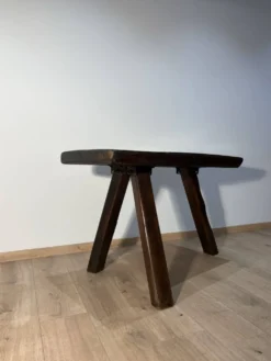 Table brutaliste chêne massif