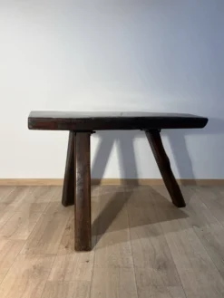 Table brutaliste chêne massif