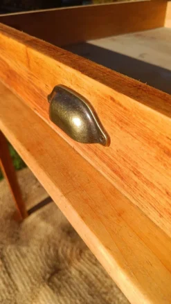 Table bureau bois brut