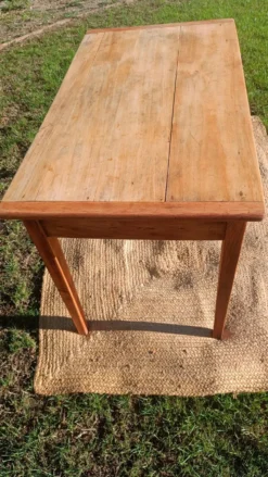 Table bureau bois brut