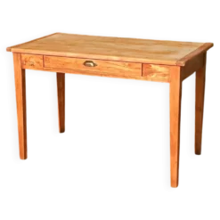 Table bureau bois brut
