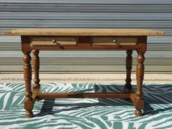 Table bureau en chêne masssif
