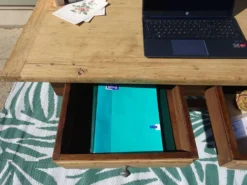 Table bureau en chêne masssif