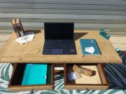 Table bureau en chêne masssif