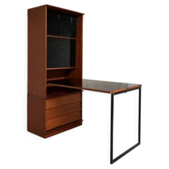Table bureau escamotable commode meuble Oscar vintage années 60