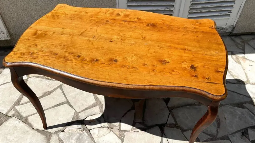 TABLE BUREAU Pieds Courbés