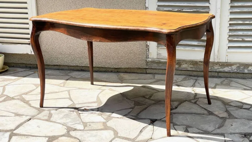 TABLE BUREAU Pieds Courbés