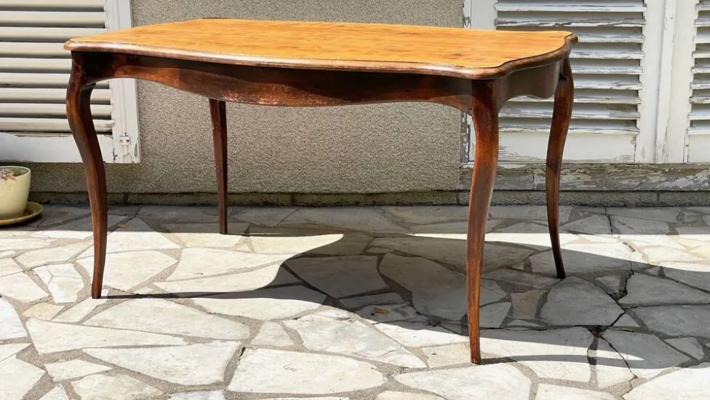 TABLE BUREAU Pieds Courbés