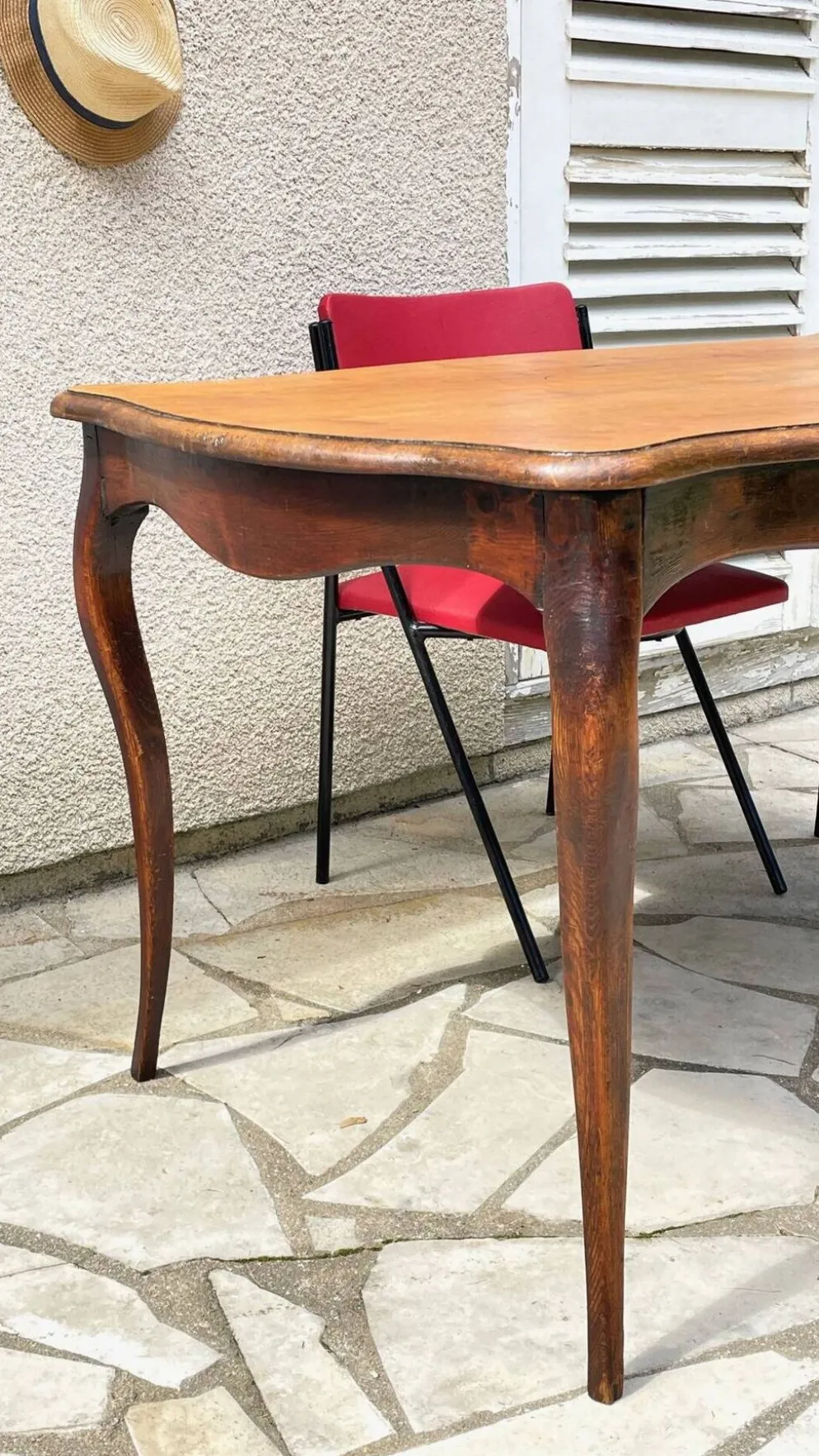 TABLE BUREAU Pieds Courbés