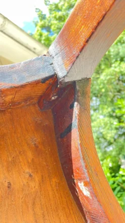 TABLE BUREAU Pieds Courbés