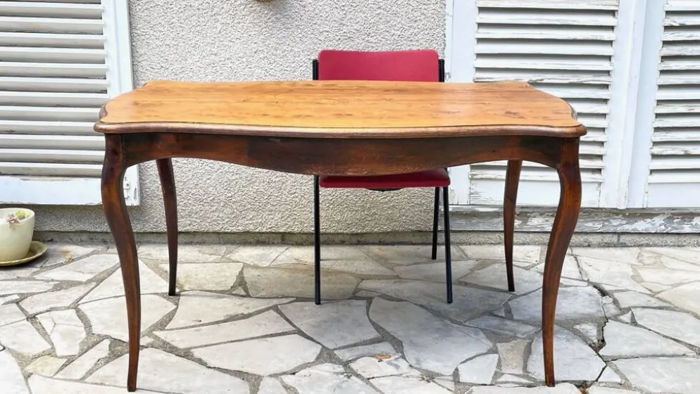 TABLE BUREAU Pieds Courbés