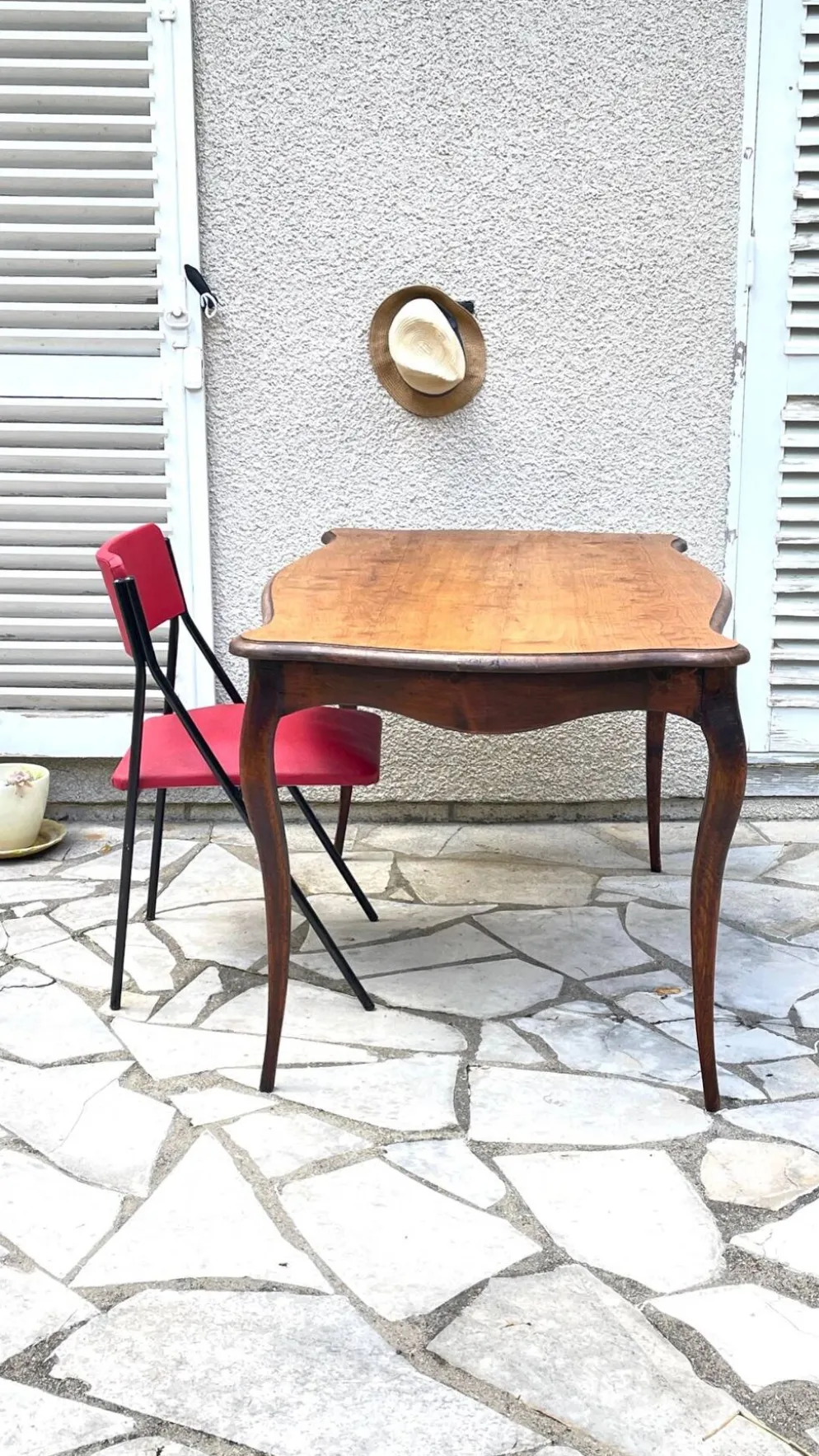 TABLE BUREAU Pieds Courbés