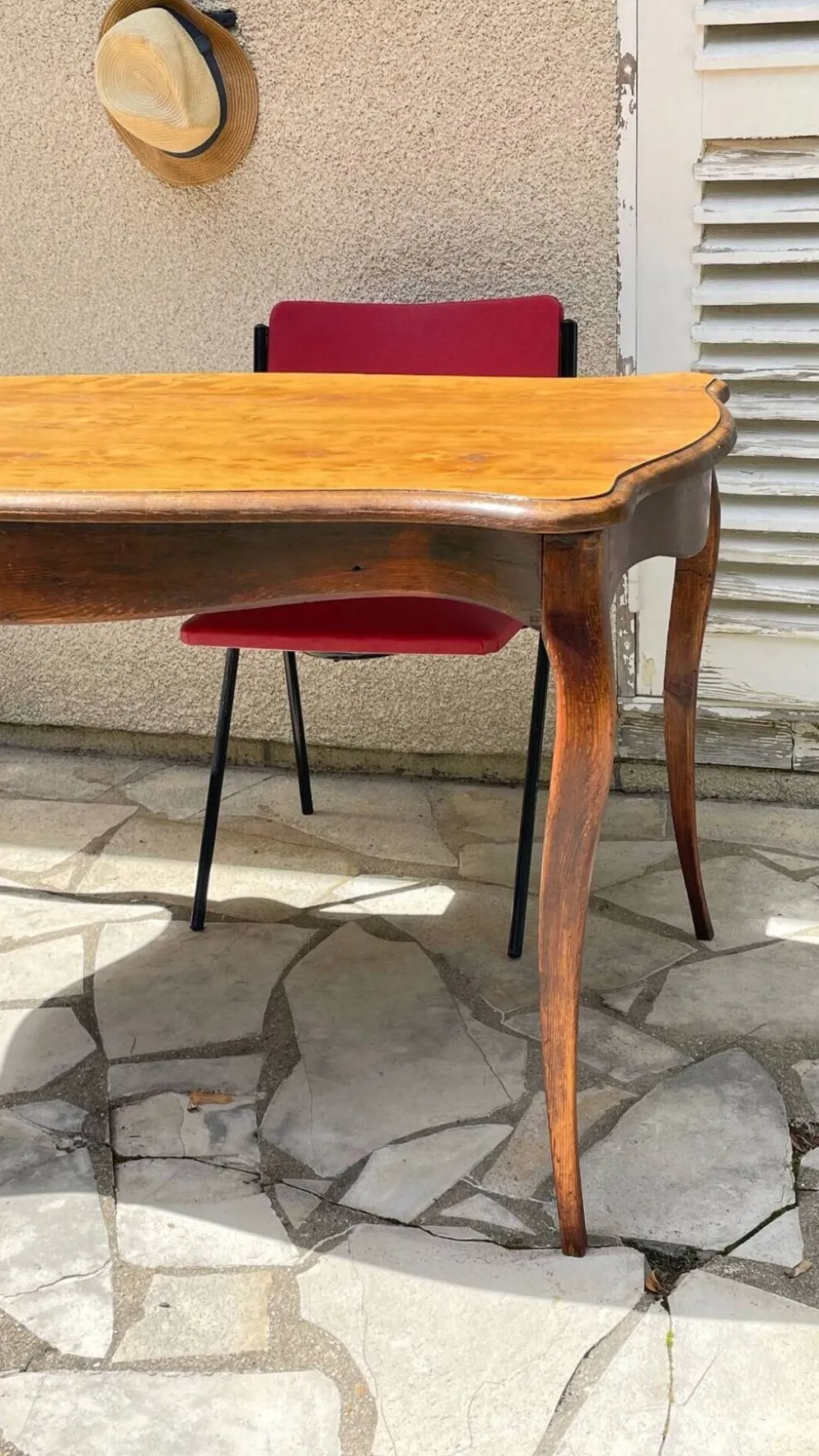 TABLE BUREAU Pieds Courbés