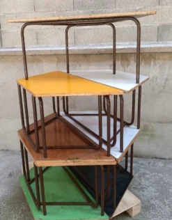 Table - Bureau trapézoïdale enfants école maternelle