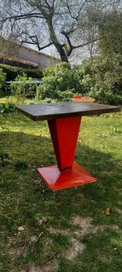 Table carrée métal Tolix