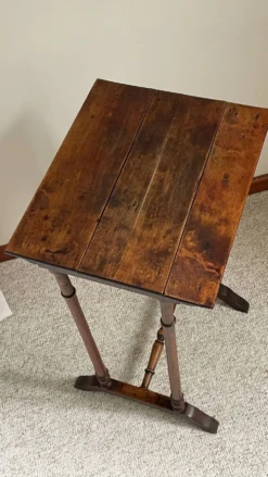 TABLE CHEVET Ancienne Bois Tourné